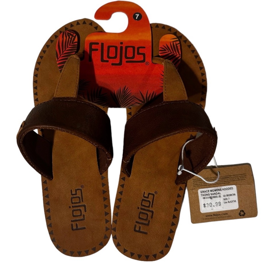 FloJos brown leather sandals